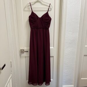 SORELLA VITA Deep Burgundy Maxi Dress